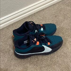 Kids' Teal and Orange Athletic Shoes